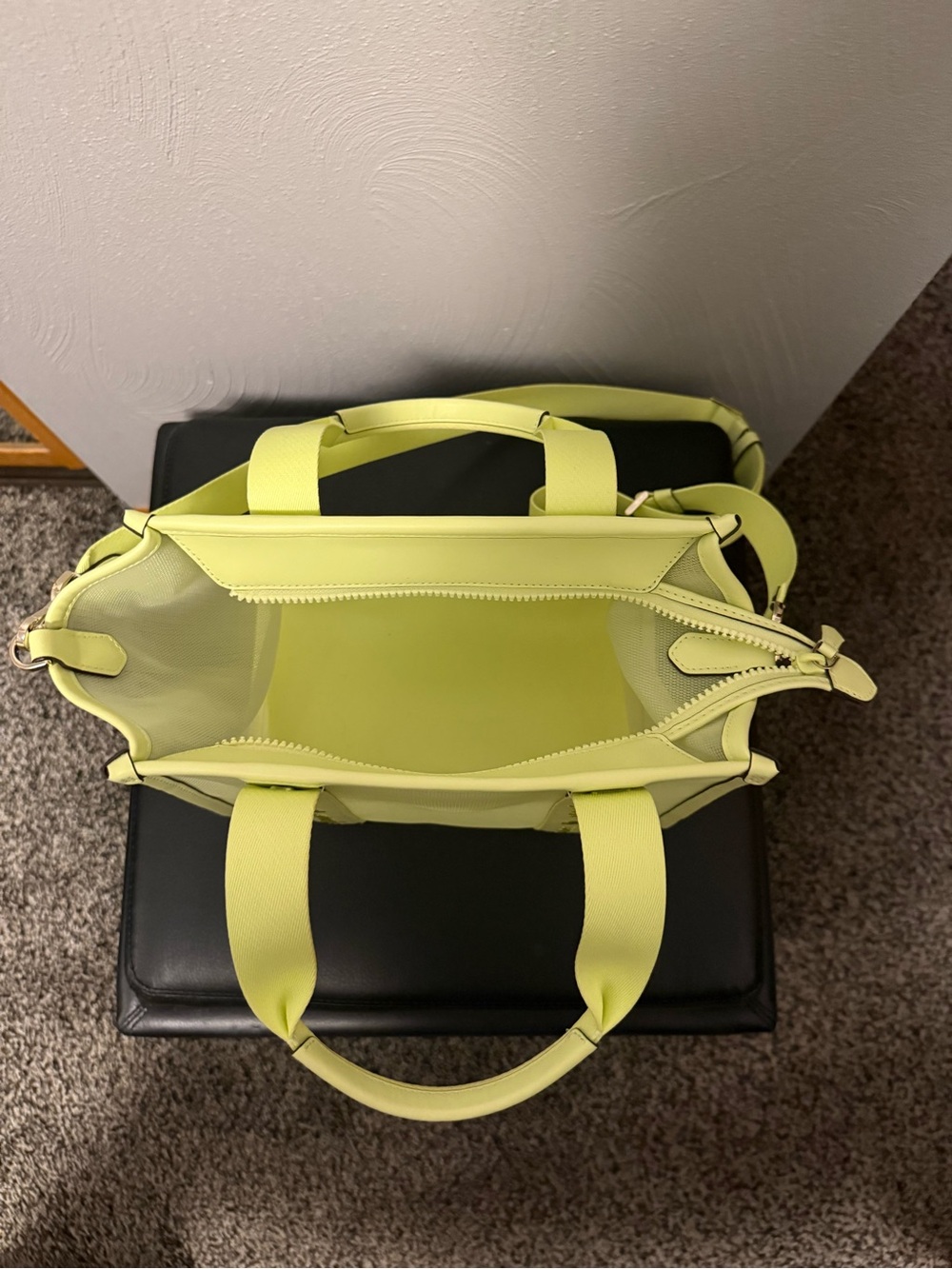 kate spade Lemon Yellow Mesh Shoulder Bag - Picture 2 of 3